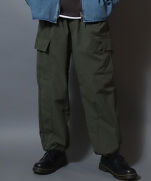 Water-repellent Balloon Cargo Pants / 撥水 ストレッチ UVカット バルーンカーゴパンツ ワイドパンツ ミリタリー メンズ ボトムス イージーパンツ