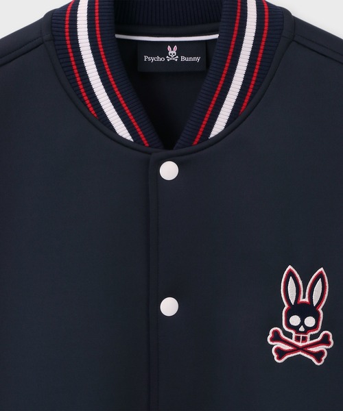 Psycho Bunny（サイコバニー）の「トラッドスポーツライク ボンバージャケット（ブルゾン・メンズ・ネイビー・X-LARGE/LARGE/MEDIUM）」の2枚目の写真