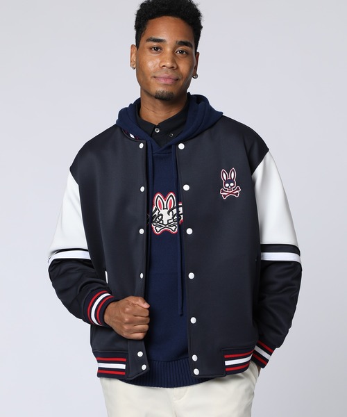 Psycho Bunny（サイコバニー）の「トラッドスポーツライク ボンバージャケット（ブルゾン・メンズ・ネイビー・X-LARGE/LARGE/MEDIUM）」の6枚目の写真