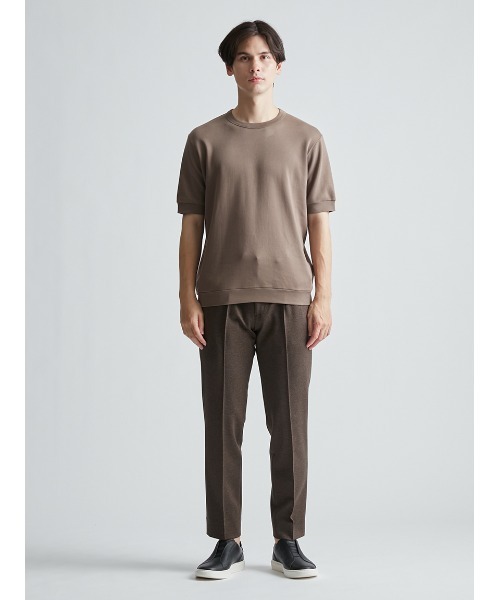 AOURE(アウール)の「JNJ ミルフィーユコットン SS(Tシャツ/カットソー・メンズ・アイボリー/モカ/ブルー/ブラック・SMALL/MEDIUM/LARGE/X-LARGE)」の10枚目の写真