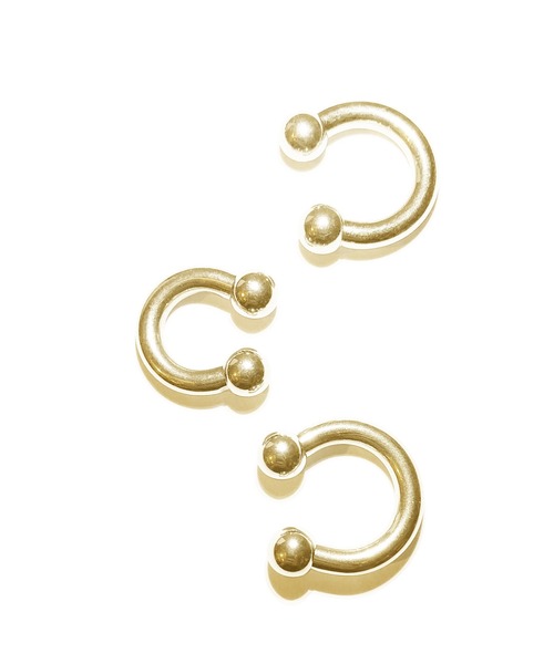 MORPH(モルフ)の「MORPH モルフ サーキュラー CCB ボディーピアス 6ゲージ 10mm~16mm(ピアス(片耳用)・メンズ・ゴールド・10/12/14/16)」の2枚目の写真