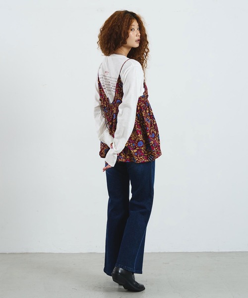ROSE BUD（ローズバッド）の「mag.by c/LOGO L/S TEE（Tシャツ/カットソー・レディース・カーキ/ホワイト・ONE SIZE）」の14枚目の写真
