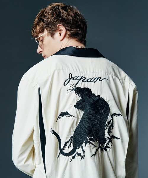 glamb(グラム)の「Ska Bowling Shirt / スカボウリングシャツ(シャツ/ブラウス・メンズ・ホワイト/ブラック/ワイン・M/L/S)」の1枚目の写真