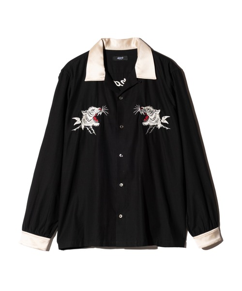 glamb(グラム)の「Ska Bowling Shirt / スカボウリングシャツ(シャツ/ブラウス・メンズ・ホワイト/ブラック/ワイン・M/L/S)」の6枚目の写真