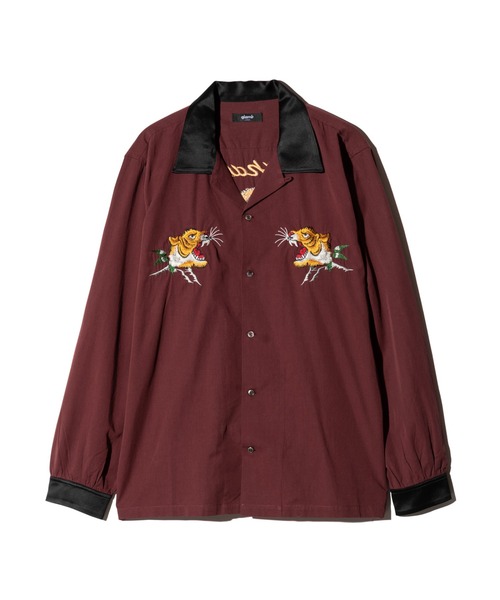 glamb(グラム)の「Ska Bowling Shirt / スカボウリングシャツ(シャツ/ブラウス・メンズ・ホワイト/ブラック/ワイン・M/L/S)」の7枚目の写真
