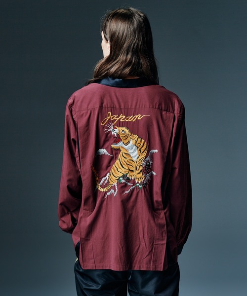 glamb(グラム)の「Ska Bowling Shirt / スカボウリングシャツ(シャツ/ブラウス・メンズ・ホワイト/ブラック/ワイン・M/L/S)」の13枚目の写真
