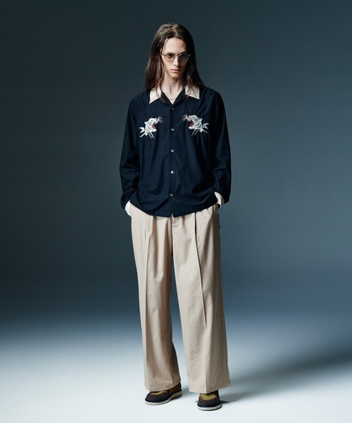glamb(グラム)の「Ska Bowling Shirt / スカボウリングシャツ(シャツ/ブラウス・メンズ・ホワイト/ブラック/ワイン・M/L/S)」の16枚目の写真