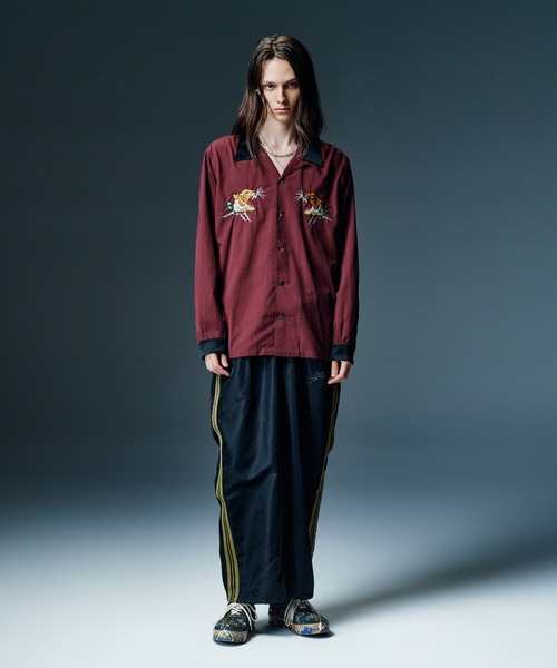 glamb(グラム)の「Ska Bowling Shirt / スカボウリングシャツ(シャツ/ブラウス・メンズ・ホワイト/ブラック/ワイン・M/L/S)」の17枚目の写真