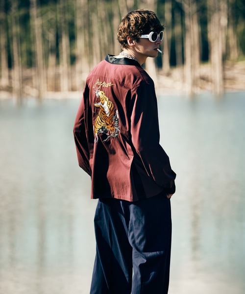 glamb(グラム)の「Ska Bowling Shirt / スカボウリングシャツ(シャツ/ブラウス・メンズ・ホワイト/ブラック/ワイン・M/L/S)」の22枚目の写真
