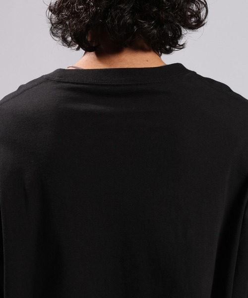 RAGEBLUE（レイジブルー）の「STRIPED SLEEVE FAKE LAYERED LONG SLEEVE T-SHIRT/袖ボーダーフェイクレイヤードロンT（Tシャツ/カットソー・メンズ・グレー/ブラック・MEDIUM/LARGE）」の17枚目の写真