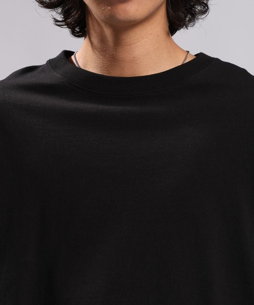 RAGEBLUE（レイジブルー）の「STRIPED SLEEVE FAKE LAYERED LONG SLEEVE T-SHIRT/袖ボーダーフェイクレイヤードロンT（Tシャツ/カットソー・メンズ・グレー/ブラック・MEDIUM/LARGE）」の18枚目の写真