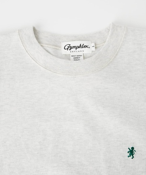 JEANS FACTORY （ジーンズファクトリー）の「[GYMPHLEX/ジムフレックス] ワンポイントロゴ刺繍 クルーネックロンT（Tシャツ/カットソー・レディース・ライトグレー/キナリ/グレー/ネイビー/ターコイズブルー・S/M/L）」の9枚目の写真