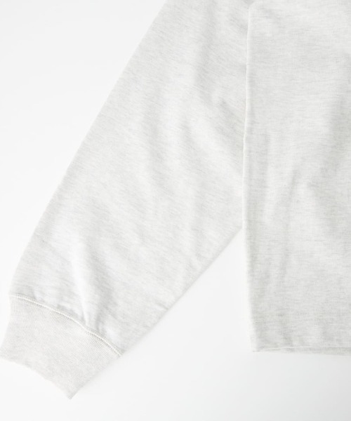 JEANS FACTORY （ジーンズファクトリー）の「[GYMPHLEX/ジムフレックス] ワンポイントロゴ刺繍 クルーネックロンT（Tシャツ/カットソー・レディース・ライトグレー/キナリ/グレー/ネイビー/ターコイズブルー・S/M/L）」の10枚目の写真