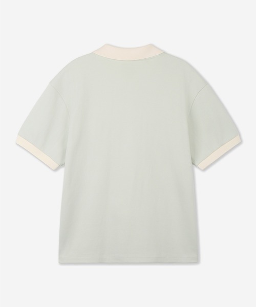 TNGT(ティーエヌジーティー)の「TNGT(ティーエヌジーティー)Kinoshita 配色スリットネックTシャツ(Tシャツ/カットソー・メンズ・ライトグリーン/ブラック・L/M)」の16枚目の写真