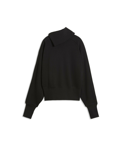 PUMA(プーマ)の「PUMA プーマ ウィメンズ アシンメトリカル ジップ クルースウェット(スウェット・レディース・オレンジ/ブラック×レッド・LARGE/SMALL/MEDIUM)」の7枚目の写真