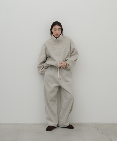 select MOCA(セレクトモカ)の「メランジフリーススタンドブルゾン(その他アウター・レディース・チャコールグレー/ブラウン/アイボリー・FREE)」の21枚目の写真