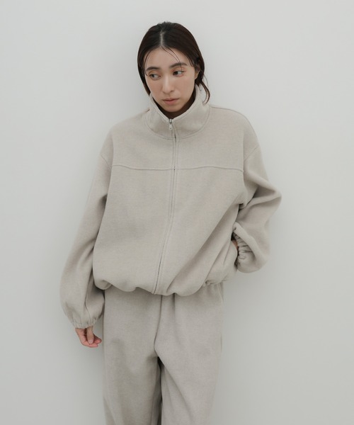 select MOCA(セレクトモカ)の「メランジフリーススタンドブルゾン(その他アウター・レディース・チャコールグレー/ブラウン/アイボリー・FREE)」の18枚目の写真