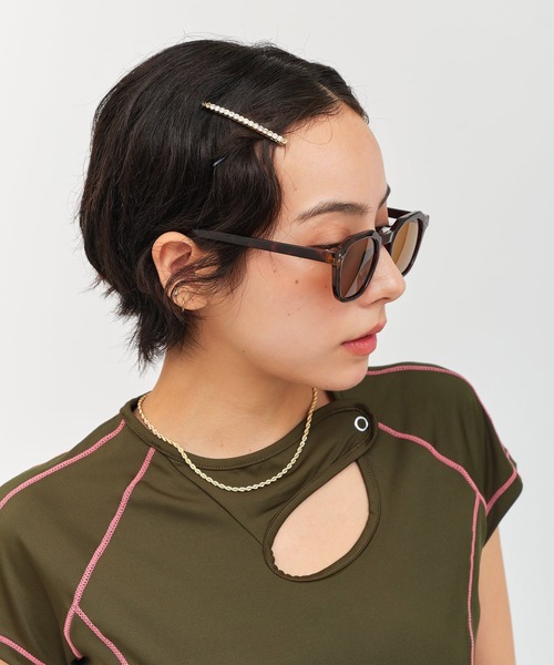 atmos pink(アトモスピンク)の「atmos pink Basic Frame Sunglasses / アトモス ピンク ベーシック フレーム サングラス(サングラス・レディース・ブラック/ブラウン・FREE)」の14枚目の写真