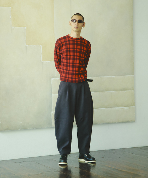 JOURNAL STANDARD(ジャーナルスタンダード)の「カラー チェック サーマル ロンT(Tシャツ/カットソー・メンズ・ネイビー/レッド・MEDIUM/LARGE)」の14枚目の写真