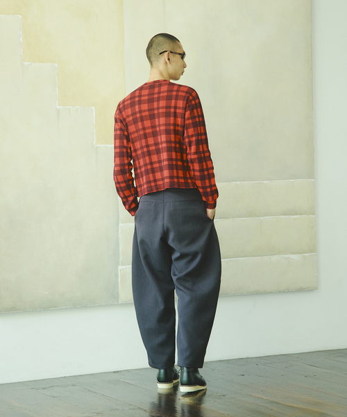 JOURNAL STANDARD(ジャーナルスタンダード)の「カラー チェック サーマル ロンT(Tシャツ/カットソー・メンズ・ネイビー/レッド・MEDIUM/LARGE)」の17枚目の写真
