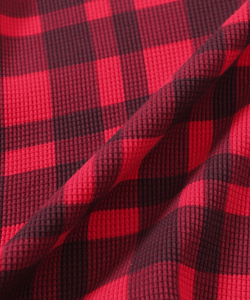 JOURNAL STANDARD(ジャーナルスタンダード)の「カラー チェック サーマル ロンT(Tシャツ/カットソー・メンズ・ネイビー/レッド・MEDIUM/LARGE)」の22枚目の写真