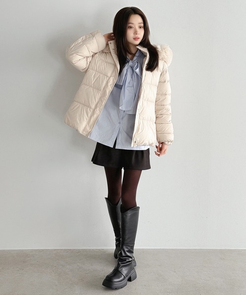 Jewelobe(ジュエローブ)の「ウールライクタックショートパンツ(その他パンツ・レディース・ブラック/グレー・S/M)」の12枚目の写真