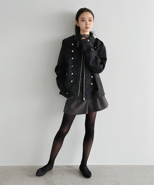 Jewelobe(ジュエローブ)の「ウールライクタックショートパンツ(その他パンツ・レディース・ブラック/グレー・S/M)」の22枚目の写真