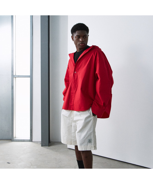 NIGHTWORKDEPT(ナイトワークデプト)の「Nylon Wide Shorts_2 Colors(その他パンツ・レディース・ブラック/アイボリー・SMALL/MEDIUM)」の1枚目の写真