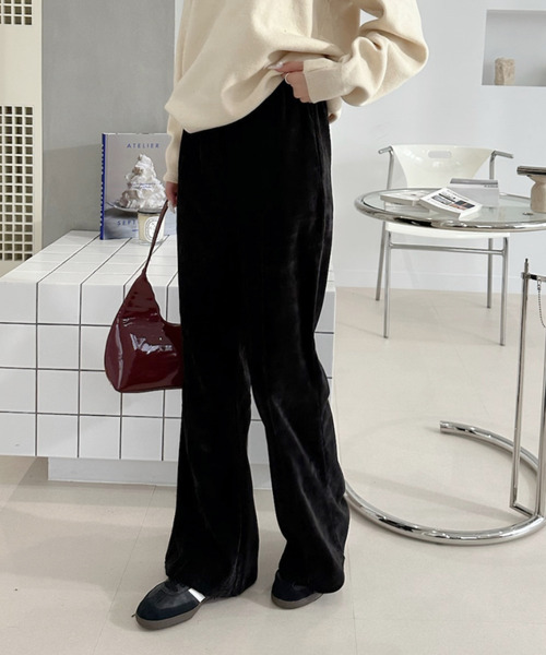 Ada.(エイダ)の「カット コーデュロイ フレア パンツ(その他パンツ・レディース・ブラウン/ブルー/ブラック・FREE)」の2枚目の写真