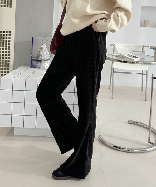 Ada.(エイダ)の「カット コーデュロイ フレア パンツ(その他パンツ・レディース・ブラウン/ブルー/ブラック・FREE)」の9枚目の写真