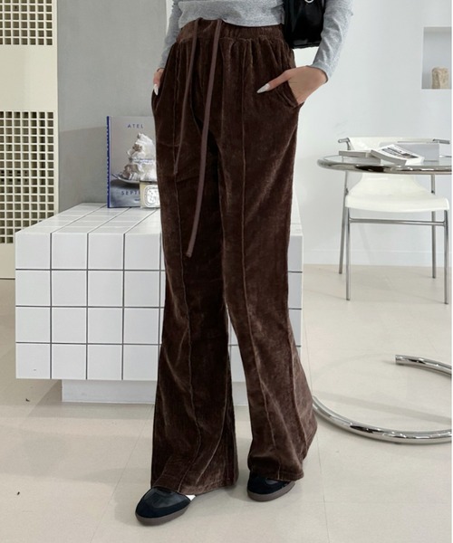 Ada.(エイダ)の「カット コーデュロイ フレア パンツ(その他パンツ・レディース・ブラウン/ブルー/ブラック・FREE)」の18枚目の写真