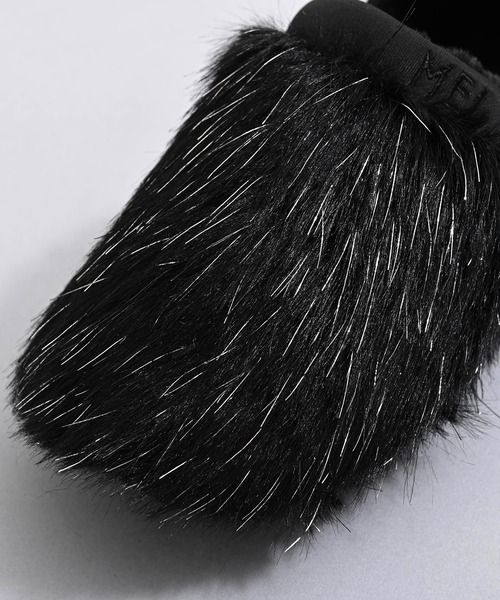 MEI（メイ）の「MEI メイ LONG FUR MOC SHOES 2WAY ロングファー レオパード アニマル柄 プードルファー モックシューズ / Lady’s（スリッポン・レディース・ブラック/ブラック系/グレイッシュベージュ/レオパード/ブラウン系・M/S/L）」の14枚目の写真