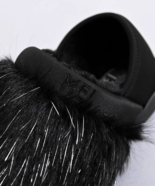 MEI（メイ）の「MEI メイ LONG FUR MOC SHOES 2WAY ロングファー レオパード アニマル柄 プードルファー モックシューズ / Lady’s（スリッポン・レディース・ブラック/ブラック系/グレイッシュベージュ/レオパード/ブラウン系・M/S/L）」の15枚目の写真