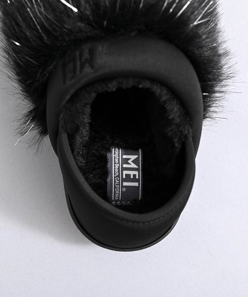 MEI（メイ）の「MEI メイ LONG FUR MOC SHOES 2WAY ロングファー レオパード アニマル柄 プードルファー モックシューズ / Lady’s（スリッポン・レディース・ブラック/ブラック系/グレイッシュベージュ/レオパード/ブラウン系・M/S/L）」の16枚目の写真