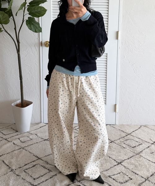 MUHET(ミュエータ)の「eyelet knit shirt cardigan / アイレットシャツカーディガン(カーディガン/ボレロ・レディース・チャコールグレー/ネイビー/レッド/ブラウン・FREE)」の19枚目の写真