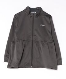 【K-SWISS/ケースイス】スムース起毛ペプラムジャケット