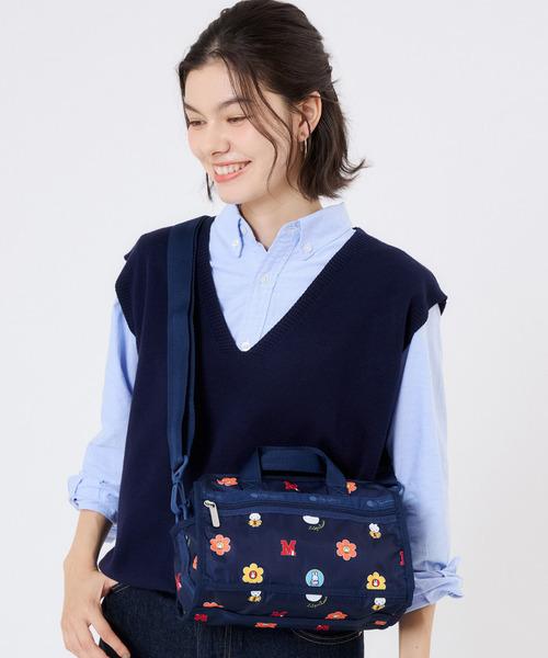 Miffy( ミッフィー)の「【LeSportsac×Miffy】MINI DUFFEL CROSSBODY ミッフィーネイビーポルカドット(ショルダーバッグ・レディース・ブルー・FREE)」の1枚目の写真