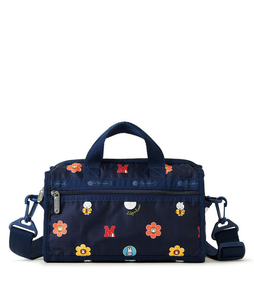 Miffy( ミッフィー)の「【LeSportsac×Miffy】MINI DUFFEL CROSSBODY ミッフィーネイビーポルカドット(ショルダーバッグ・レディース・ブルー・FREE)」の4枚目の写真