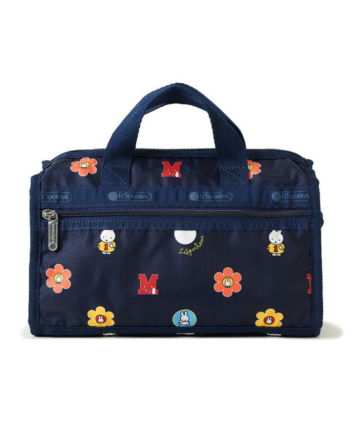 Miffy( ミッフィー)の「【LeSportsac×Miffy】MINI DUFFEL CROSSBODY ミッフィーネイビーポルカドット(ショルダーバッグ・レディース・ブルー・FREE)」の6枚目の写真