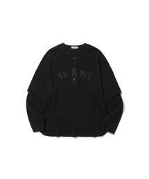 ANGLAN（アングラン）の「SUMMIT Baseball Pullover - Black（Tシャツ/カットソー）」