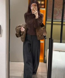 STAY MOTION（ステイモーション）の「【WEB限定】アイレットケーブルニットトップス［骨格ウェーブ／きれいめカジュアル／韓国ファッション］（ニット/セーター）」