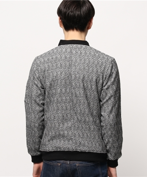 VENCEEXCHANGE（ヴァンスエクスチェンジ）の「ブークレーパイル MA-1               （MA-1・メンズ・ブラック/オフホワイト/グレー・MEDIUM/LARGE）」の5枚目の写真