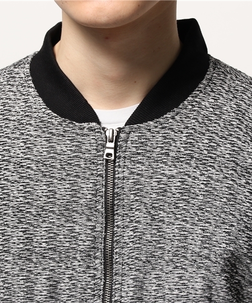 VENCEEXCHANGE（ヴァンスエクスチェンジ）の「ブークレーパイル MA-1               （MA-1・メンズ・ブラック/オフホワイト/グレー・MEDIUM/LARGE）」の7枚目の写真