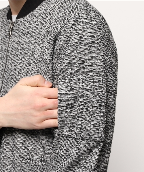 VENCEEXCHANGE（ヴァンスエクスチェンジ）の「ブークレーパイル MA-1               （MA-1・メンズ・ブラック/オフホワイト/グレー・MEDIUM/LARGE）」の9枚目の写真