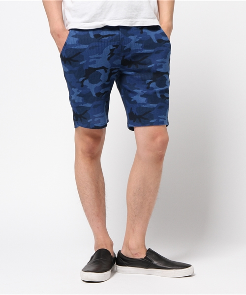 VENCEEXCHANGE(ヴァンスエクスチェンジ)の「鹿の子迷彩ショーツ (その他パンツ・メンズ・ネイビー/ブラック・LARGE/MEDIUM)」の1枚目の写真