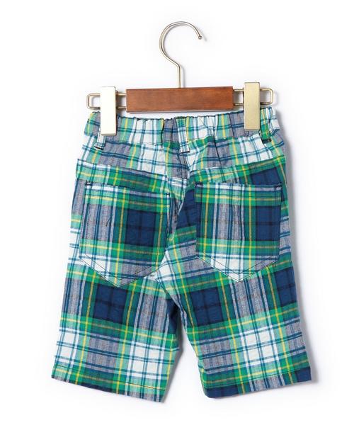 green label relaxing（グリーンレーベルリラクシング）の「【KIDS】GLR リップルチェック 5L パンツ◆（その他パンツ・キッズ・ケリー/レッド・115cm/125cm/135cm/105cm/95cm）」の10枚目の写真