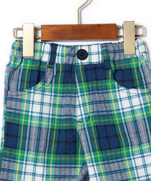 green label relaxing（グリーンレーベルリラクシング）の「【KIDS】GLR リップルチェック 5L パンツ◆（その他パンツ・キッズ・ケリー/レッド・115cm/125cm/135cm/105cm/95cm）」の11枚目の写真