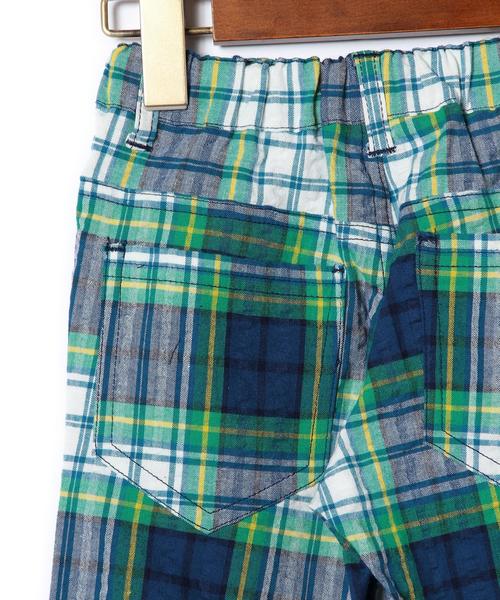 green label relaxing（グリーンレーベルリラクシング）の「【KIDS】GLR リップルチェック 5L パンツ◆（その他パンツ・キッズ・ケリー/レッド・115cm/125cm/135cm/105cm/95cm）」の5枚目の写真