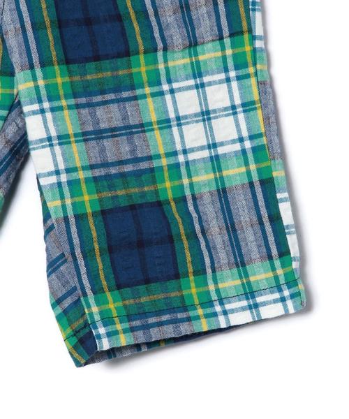 green label relaxing（グリーンレーベルリラクシング）の「【KIDS】GLR リップルチェック 5L パンツ◆（その他パンツ・キッズ・ケリー/レッド・115cm/125cm/135cm/105cm/95cm）」の6枚目の写真