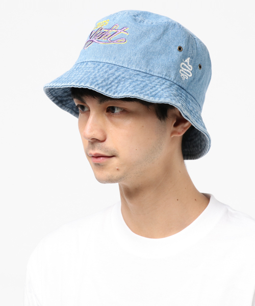 ALDIES（アールディーズ）の「Light Hat 刺繍入り バケットハット（ハット・メンズ・ネイビー/カモフラージュ/ブラック/ライトブルー・FREE）」の3枚目の写真